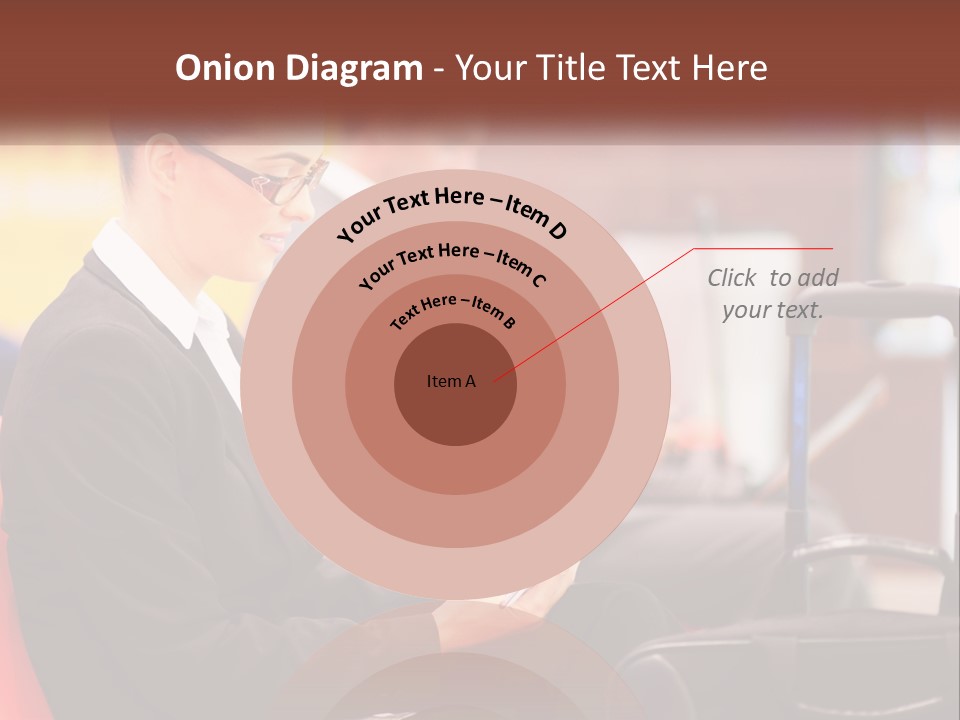 A Woman Sitting In A Chair Using A Tablet Computer PowerPoint Template