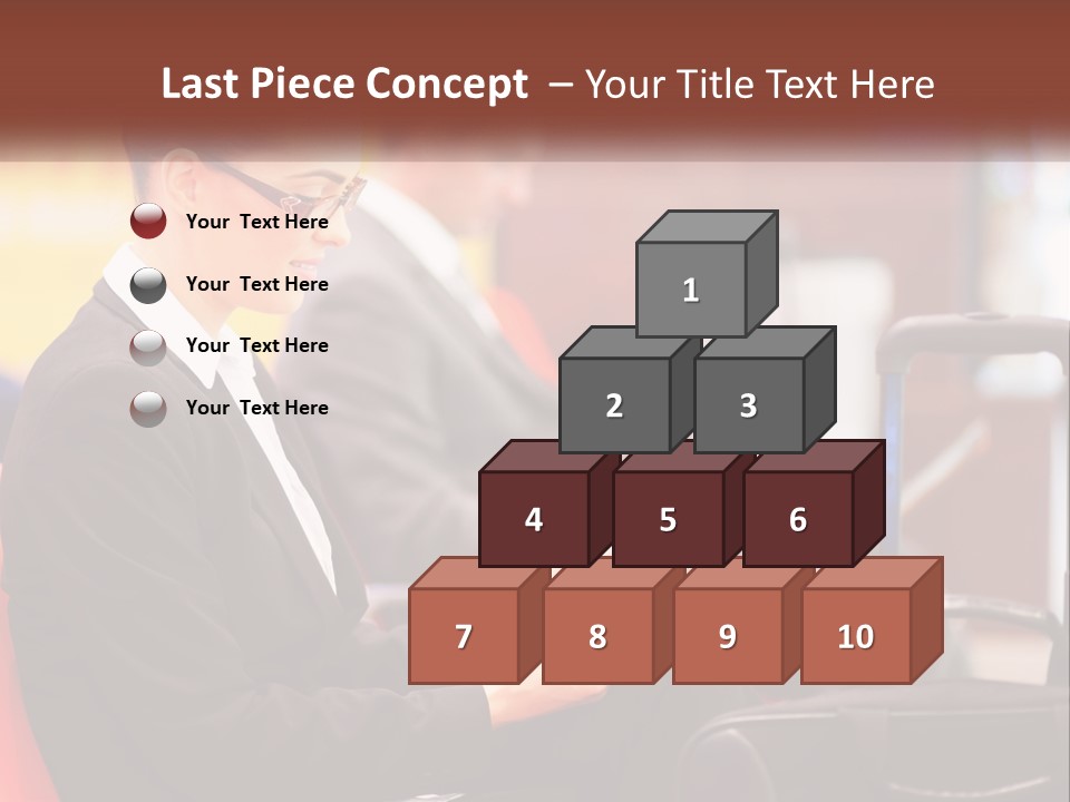 A Woman Sitting In A Chair Using A Tablet Computer PowerPoint Template