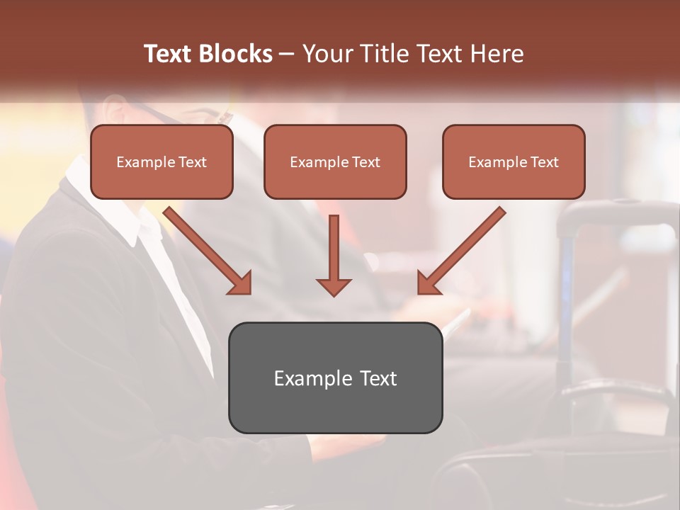 A Woman Sitting In A Chair Using A Tablet Computer PowerPoint Template