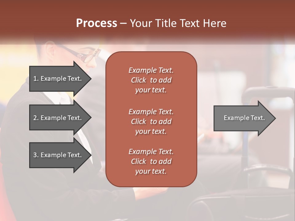 A Woman Sitting In A Chair Using A Tablet Computer PowerPoint Template