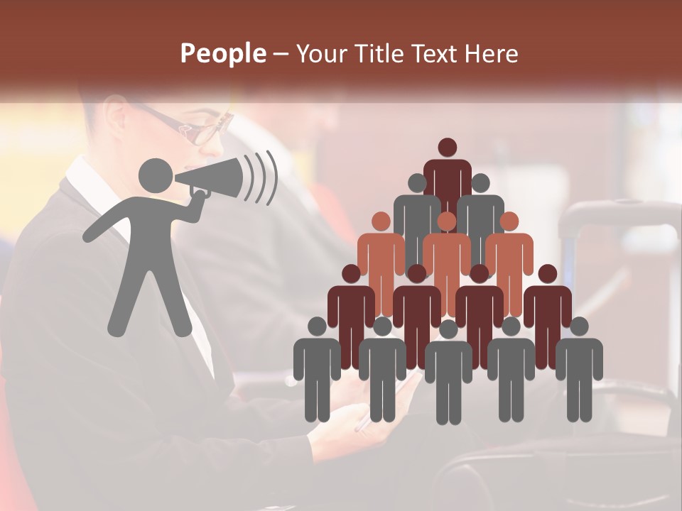 A Woman Sitting In A Chair Using A Tablet Computer PowerPoint Template