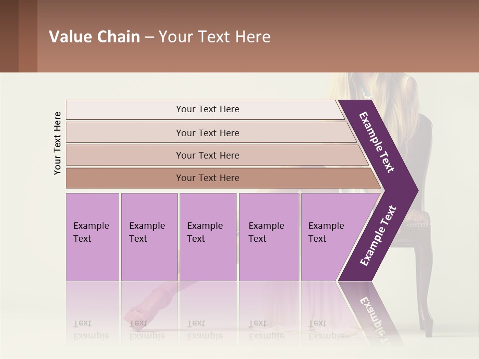 A Woman Sitting On A Chair With Her Legs Crossed PowerPoint Template