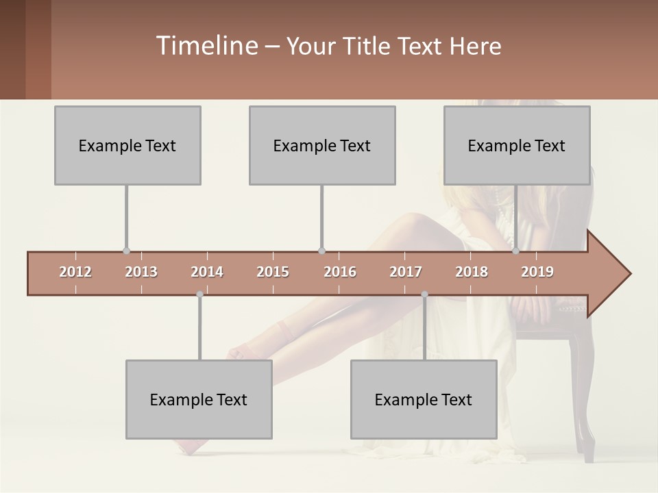 A Woman Sitting On A Chair With Her Legs Crossed PowerPoint Template