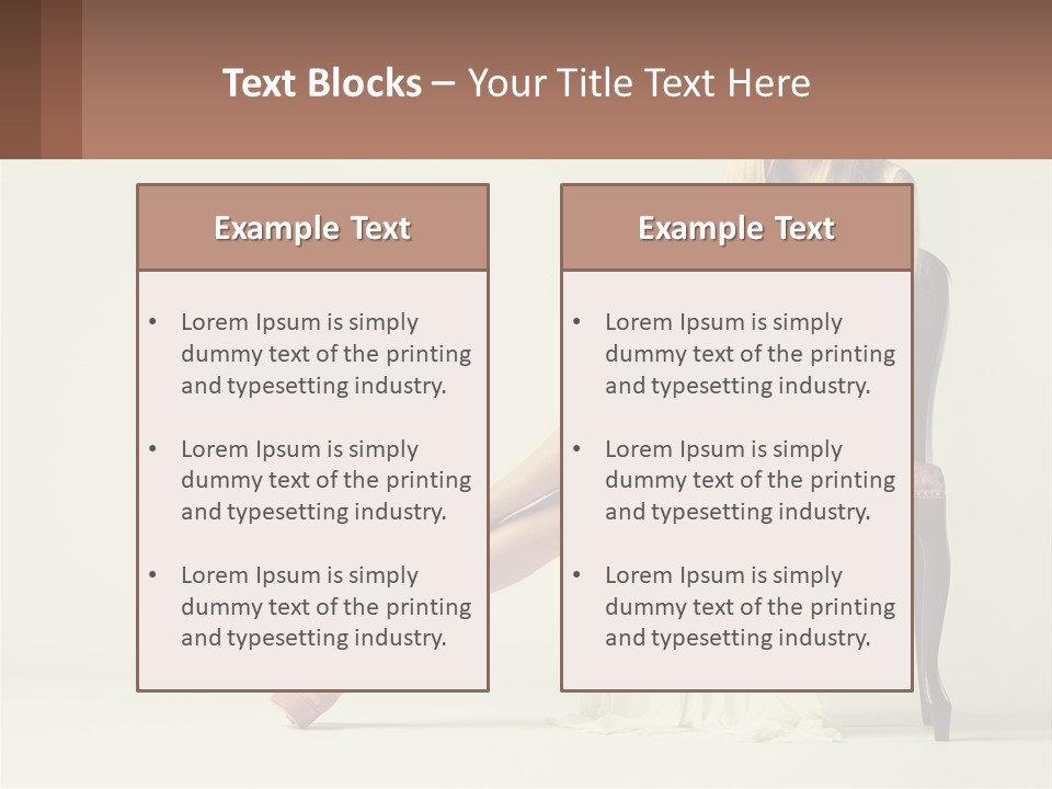 A Woman Sitting On A Chair With Her Legs Crossed PowerPoint Template