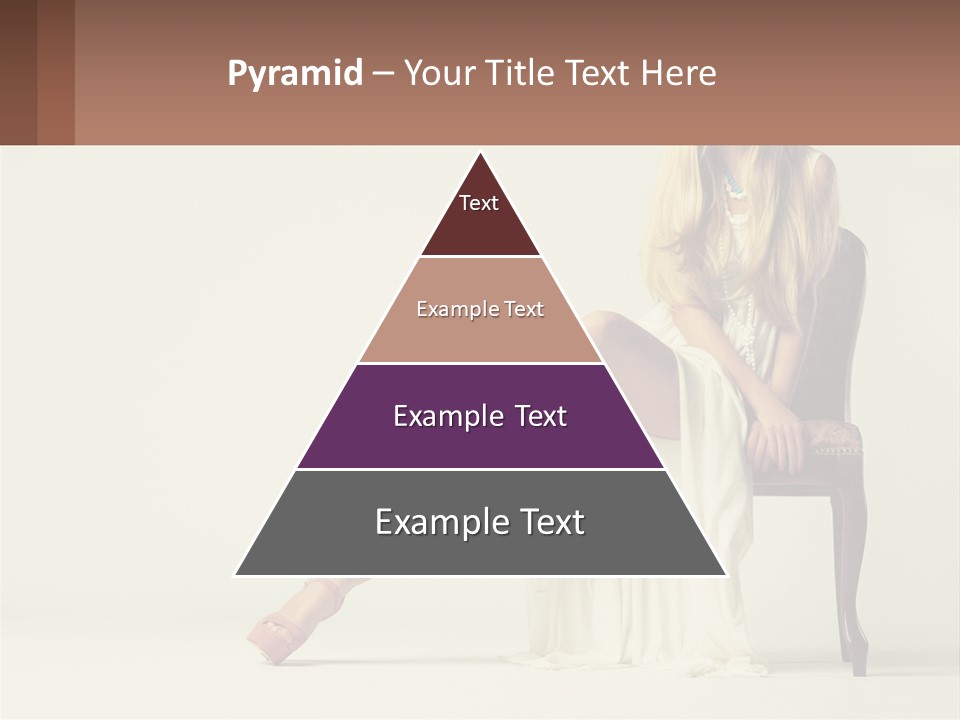 A Woman Sitting On A Chair With Her Legs Crossed PowerPoint Template