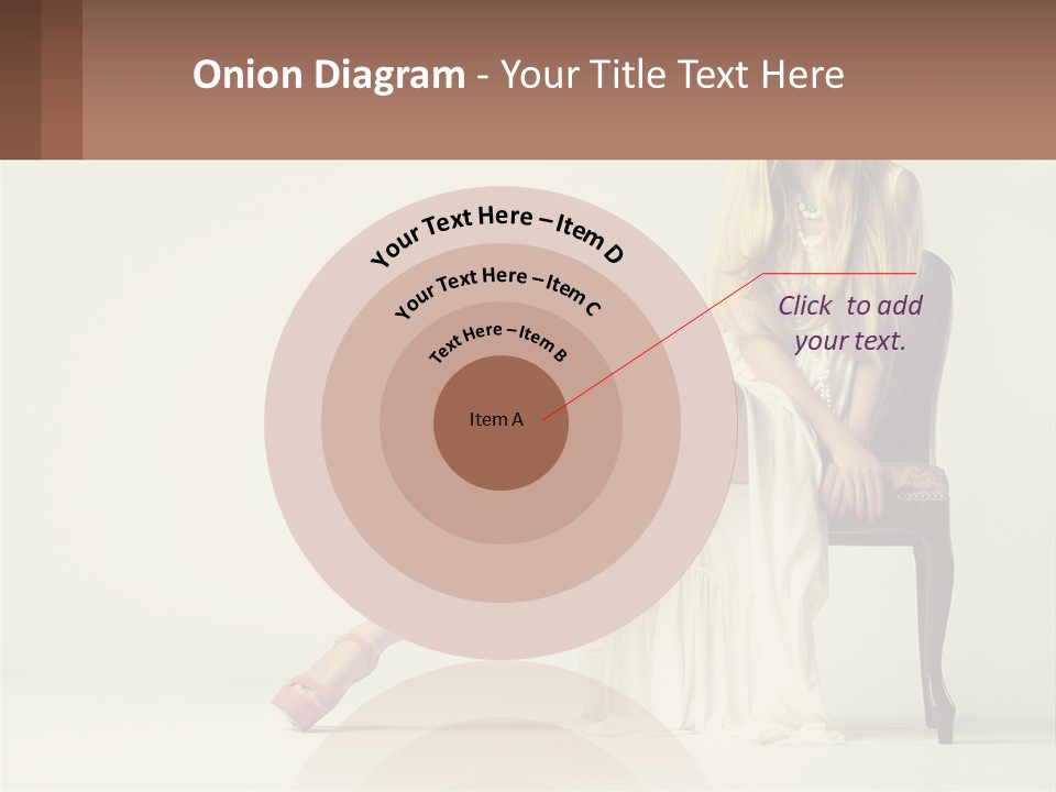 A Woman Sitting On A Chair With Her Legs Crossed PowerPoint Template
