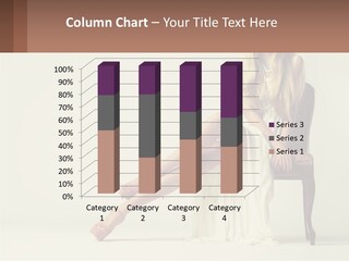 A Woman Sitting On A Chair With Her Legs Crossed PowerPoint Template