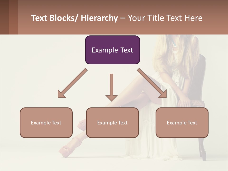 A Woman Sitting On A Chair With Her Legs Crossed PowerPoint Template