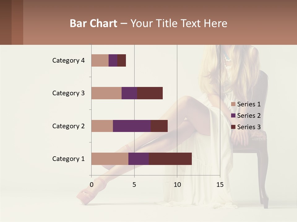 A Woman Sitting On A Chair With Her Legs Crossed PowerPoint Template