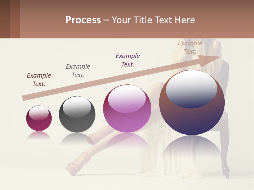 A Woman Sitting On A Chair With Her Legs Crossed PowerPoint Template