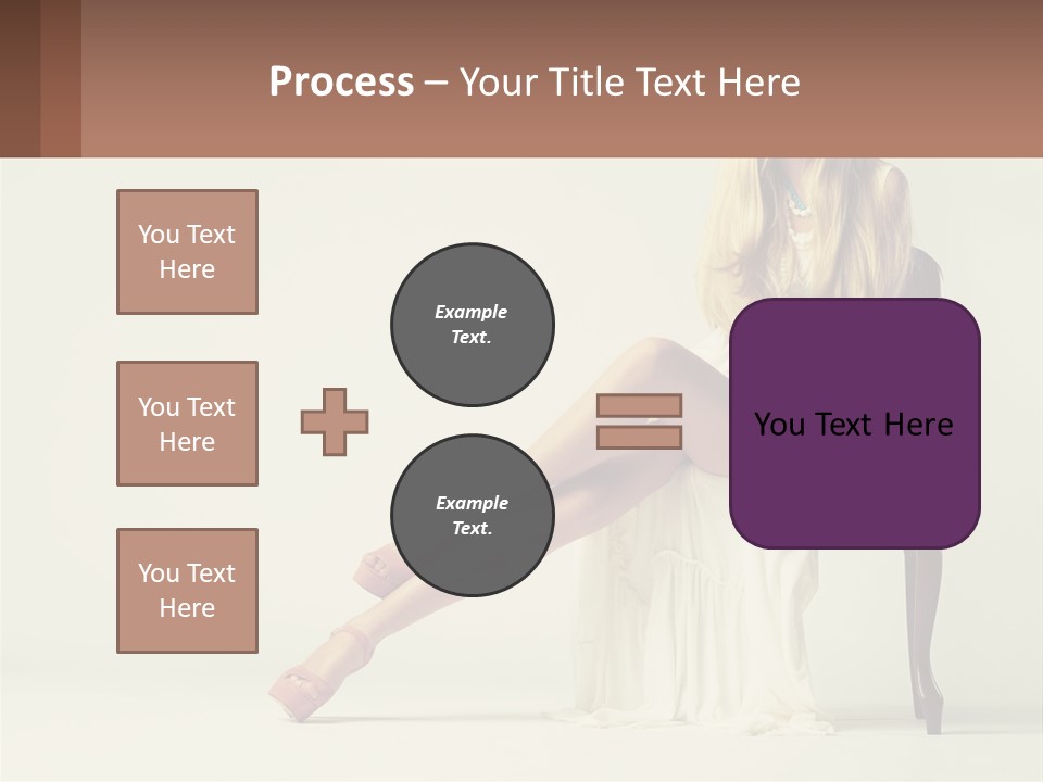 A Woman Sitting On A Chair With Her Legs Crossed PowerPoint Template
