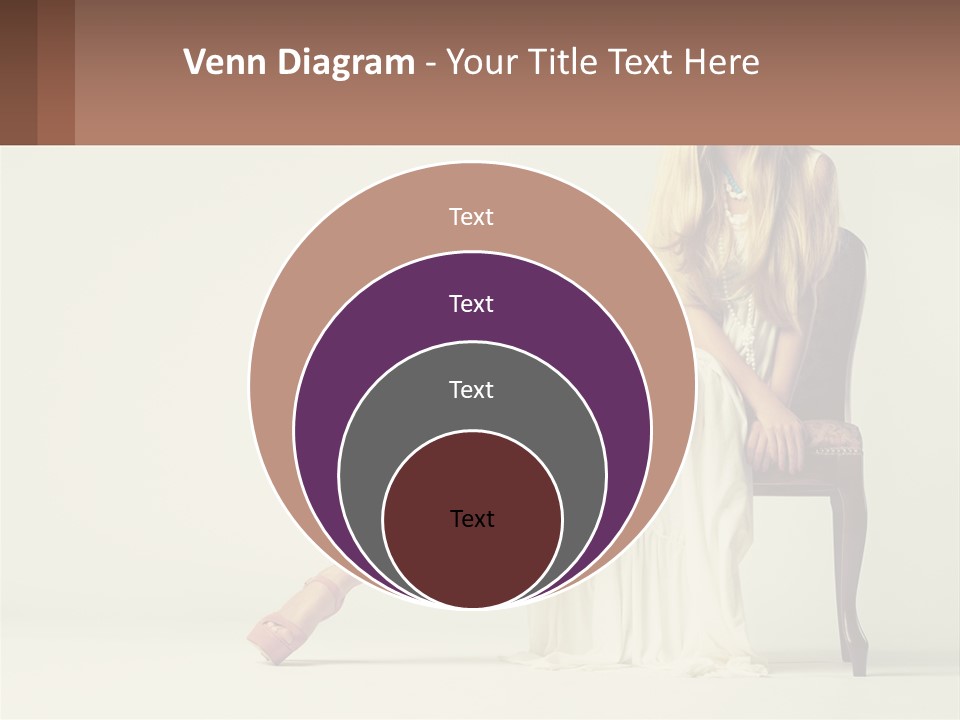 A Woman Sitting On A Chair With Her Legs Crossed PowerPoint Template