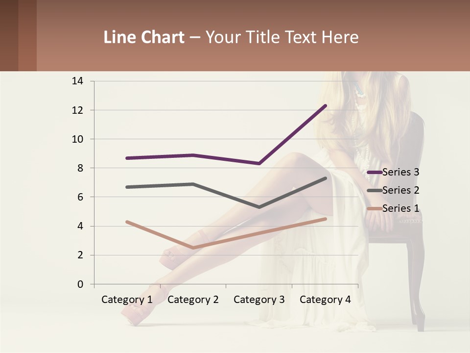 A Woman Sitting On A Chair With Her Legs Crossed PowerPoint Template
