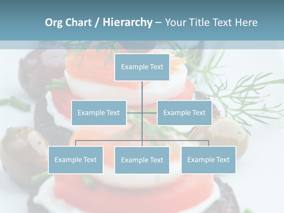 A Plate Of Food On A Table With A Blue Background PowerPoint Template