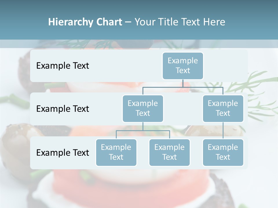 A Plate Of Food On A Table With A Blue Background PowerPoint Template