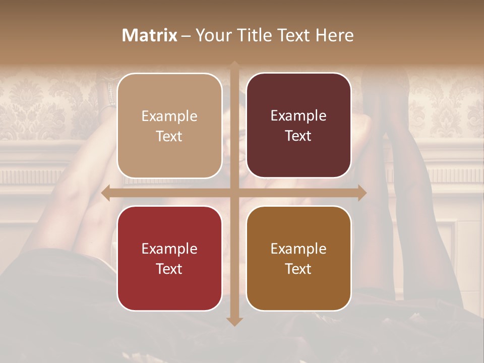 A Man Laying On Top Of A Bed Next To A Woman PowerPoint Template