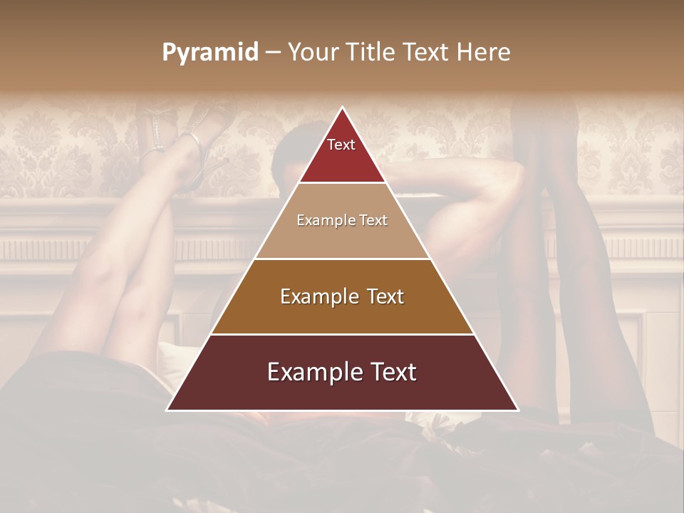 A Man Laying On Top Of A Bed Next To A Woman PowerPoint Template