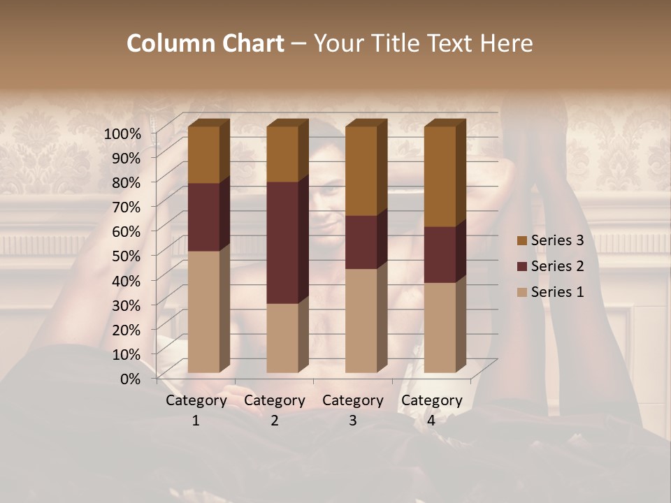 A Man Laying On Top Of A Bed Next To A Woman PowerPoint Template