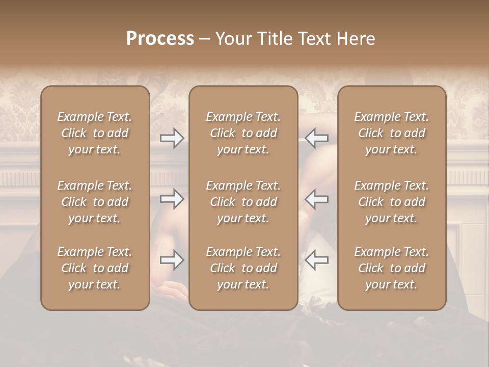 A Man Laying On Top Of A Bed Next To A Woman PowerPoint Template