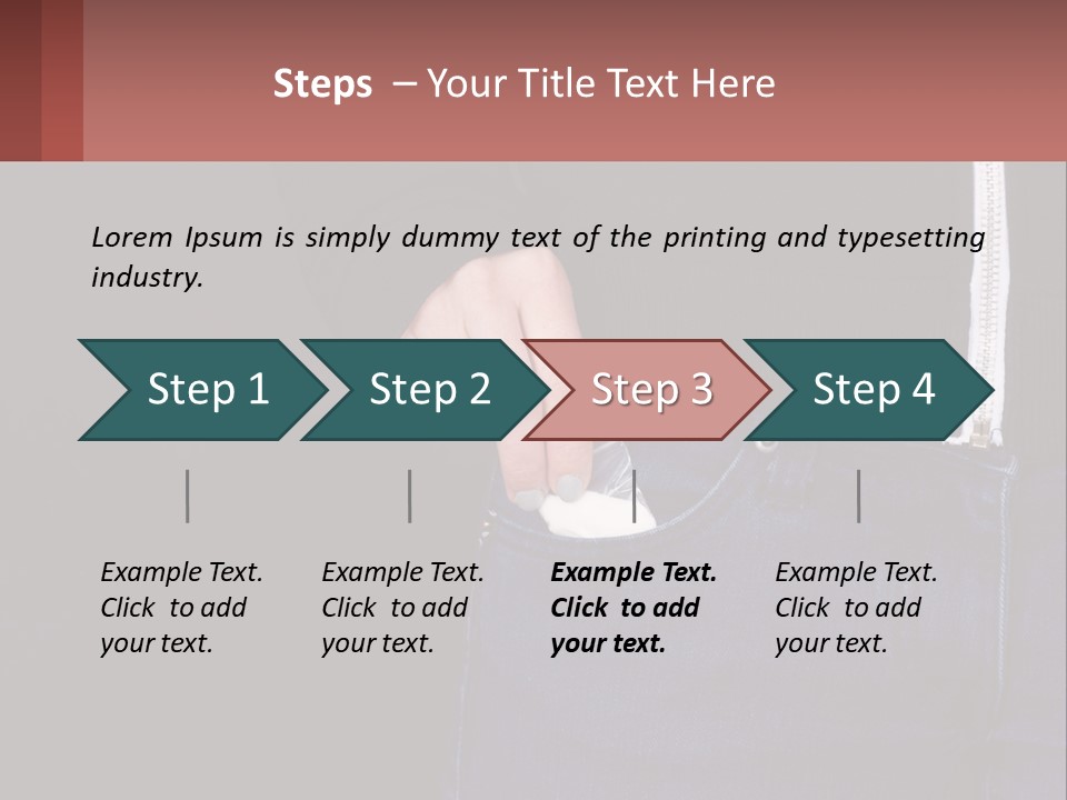A Person Is Holding Something In Their Pocket PowerPoint Template