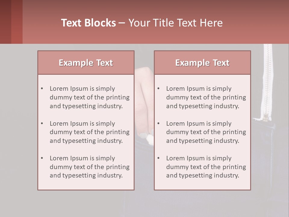 A Person Is Holding Something In Their Pocket PowerPoint Template