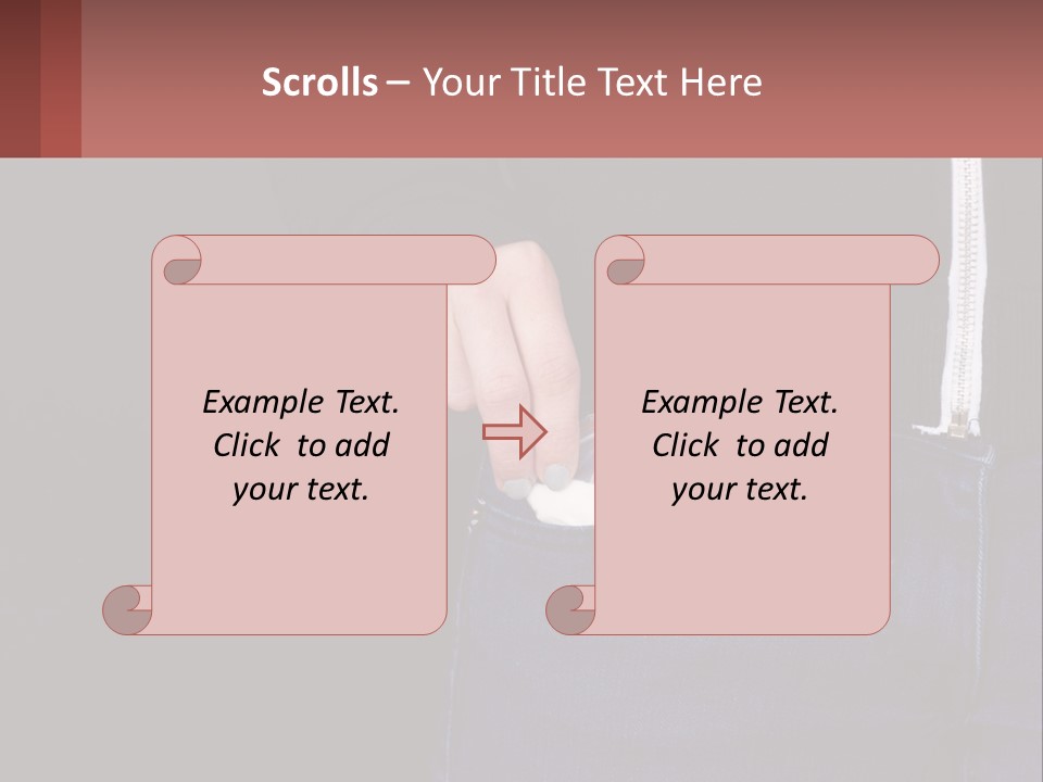 A Person Is Holding Something In Their Pocket PowerPoint Template