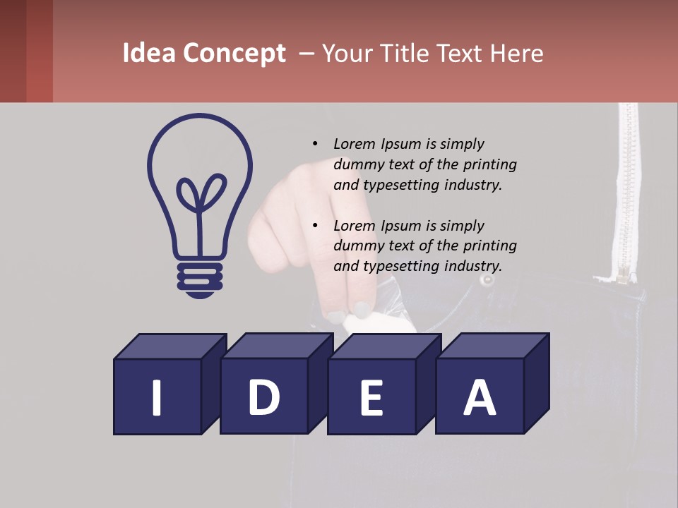 A Person Is Holding Something In Their Pocket PowerPoint Template