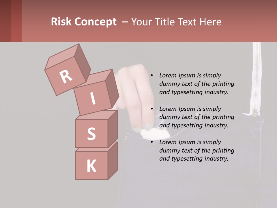 A Person Is Holding Something In Their Pocket PowerPoint Template