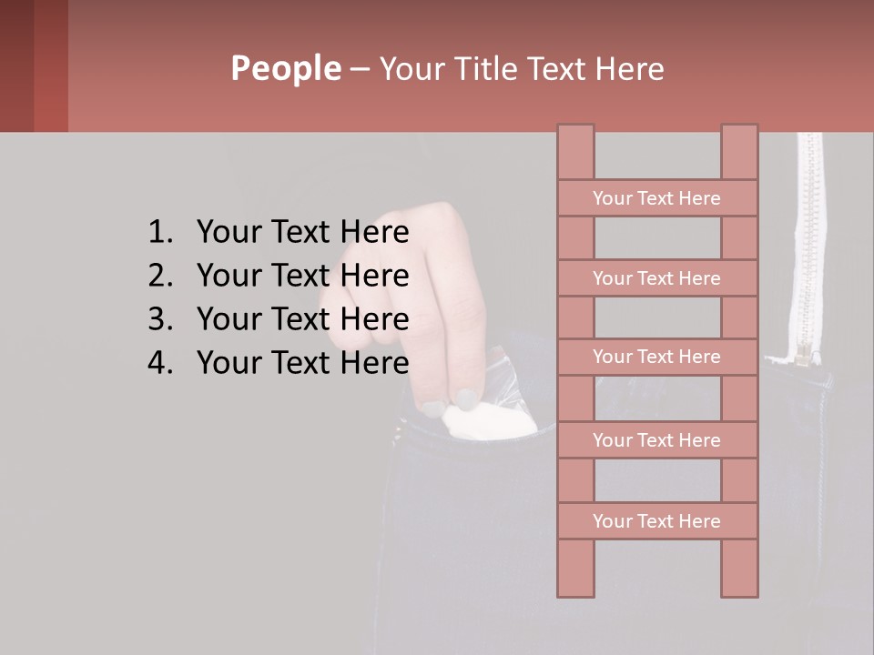 A Person Is Holding Something In Their Pocket PowerPoint Template