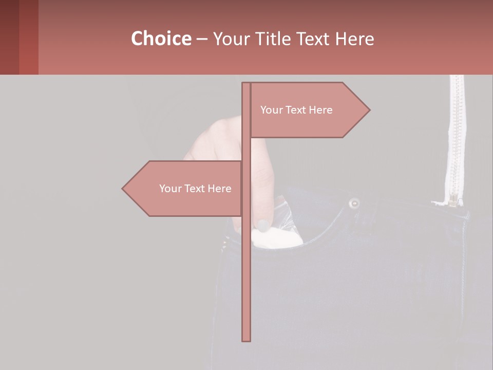 A Person Is Holding Something In Their Pocket PowerPoint Template