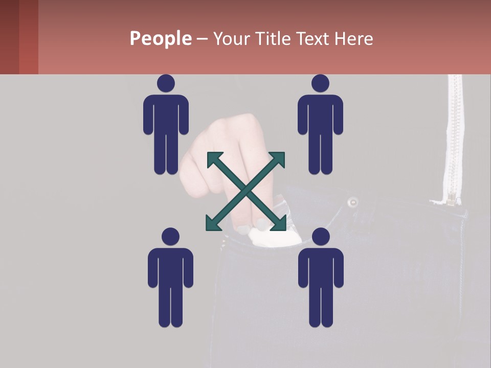 A Person Is Holding Something In Their Pocket PowerPoint Template