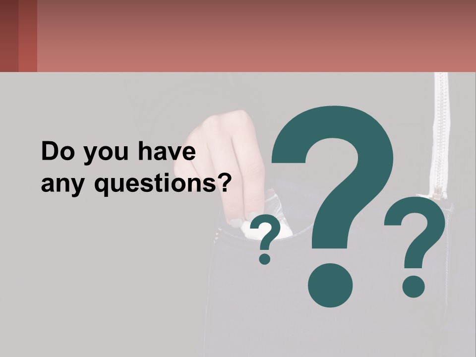 A Person Is Holding Something In Their Pocket PowerPoint Template