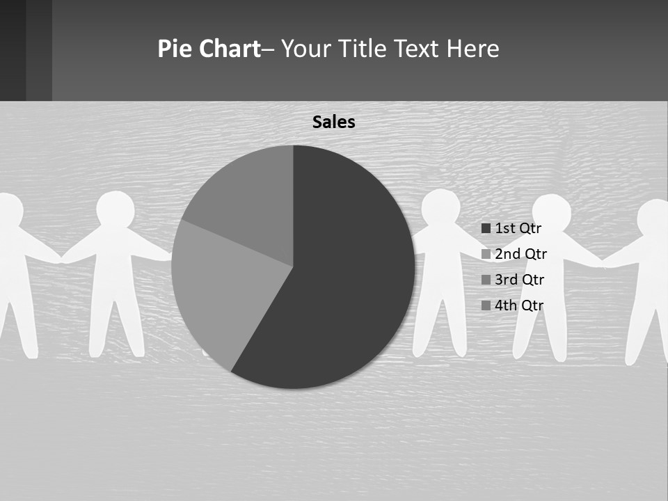 A Group Of Paper People Holding Hands Powerpoint Template PowerPoint Template
