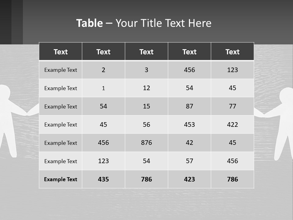 A Group Of Paper People Holding Hands Powerpoint Template PowerPoint Template