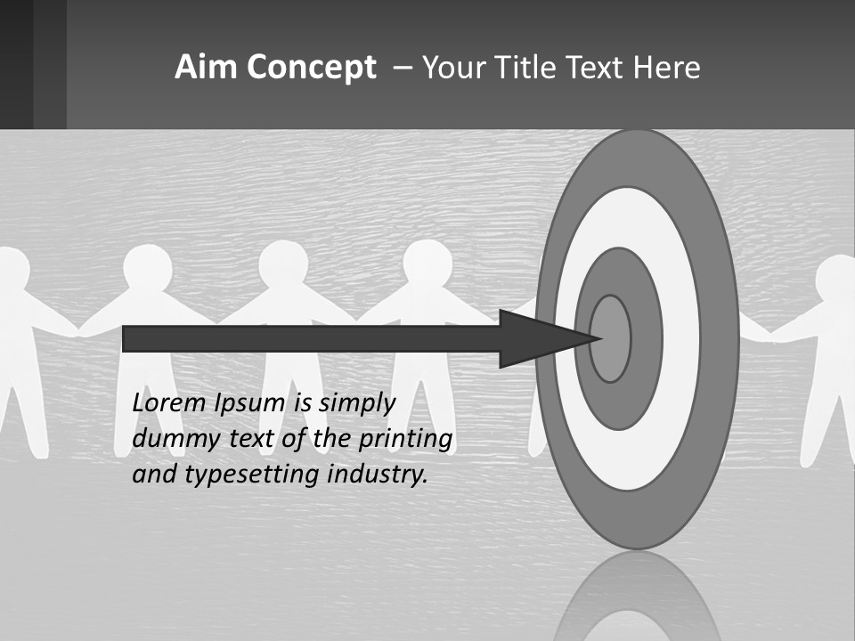 A Group Of Paper People Holding Hands Powerpoint Template PowerPoint Template