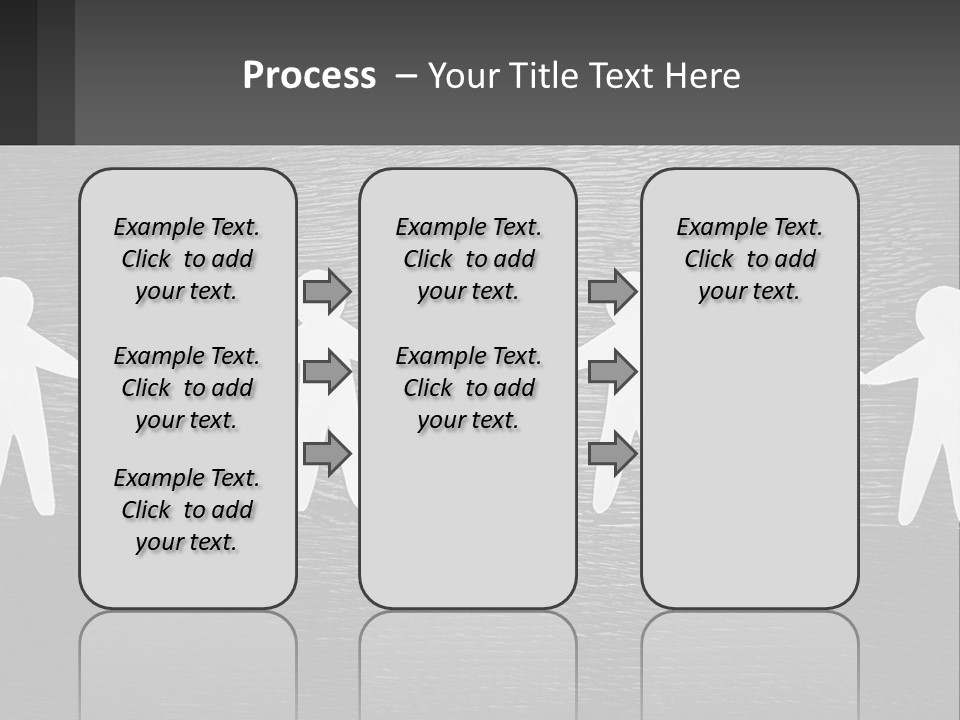 A Group Of Paper People Holding Hands Powerpoint Template PowerPoint Template