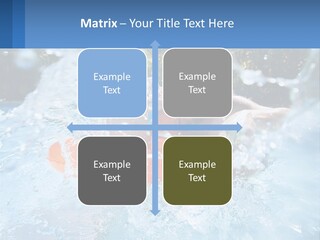 A Man And A Little Girl Are In The Water PowerPoint Template