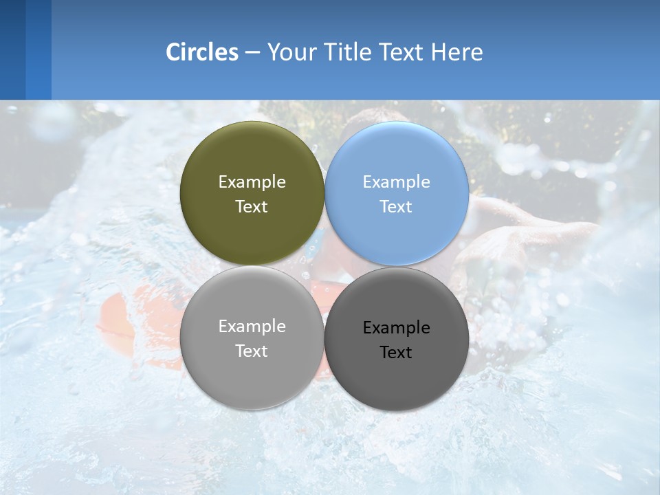 A Man And A Little Girl Are In The Water PowerPoint Template