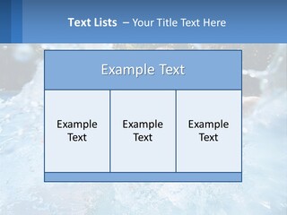 A Man And A Little Girl Are In The Water PowerPoint Template