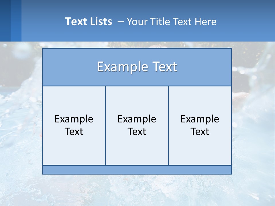 A Man And A Little Girl Are In The Water PowerPoint Template