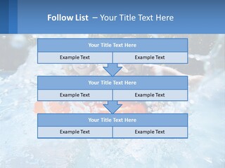 A Man And A Little Girl Are In The Water PowerPoint Template