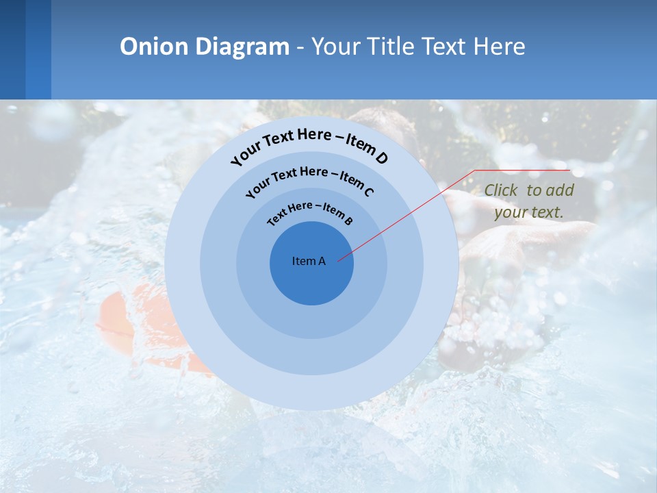 A Man And A Little Girl Are In The Water PowerPoint Template