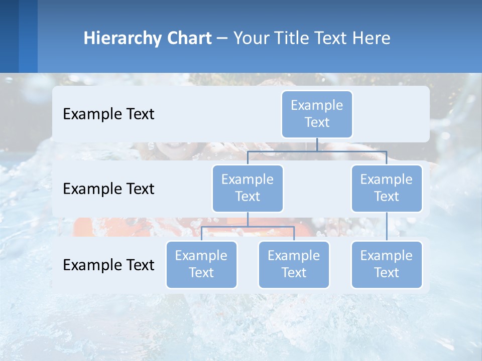 A Man And A Little Girl Are In The Water PowerPoint Template