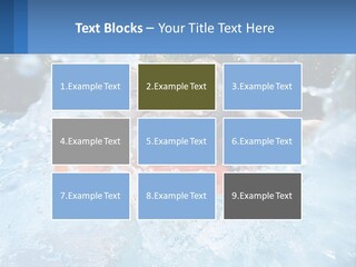 A Man And A Little Girl Are In The Water PowerPoint Template