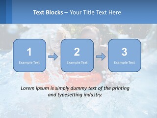 A Man And A Little Girl Are In The Water PowerPoint Template