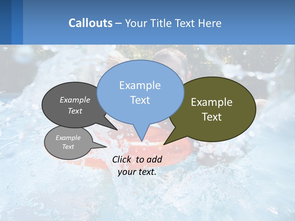 A Man And A Little Girl Are In The Water PowerPoint Template