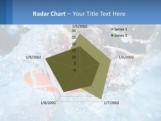 A Man And A Little Girl Are In The Water PowerPoint Template