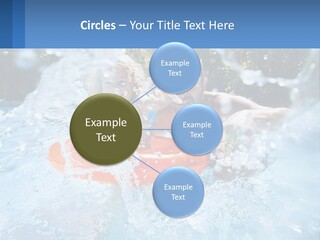 A Man And A Little Girl Are In The Water PowerPoint Template