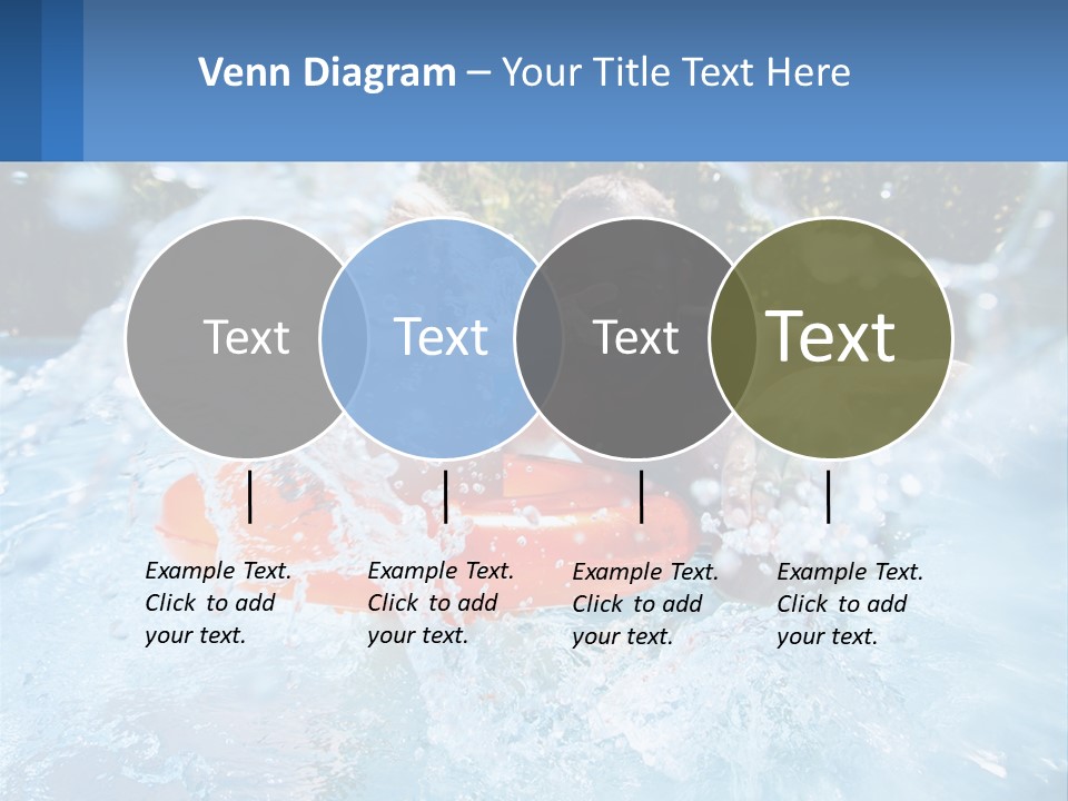 A Man And A Little Girl Are In The Water PowerPoint Template