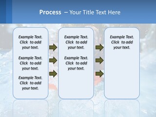 A Man And A Little Girl Are In The Water PowerPoint Template